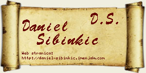 Daniel Sibinkić vizit kartica